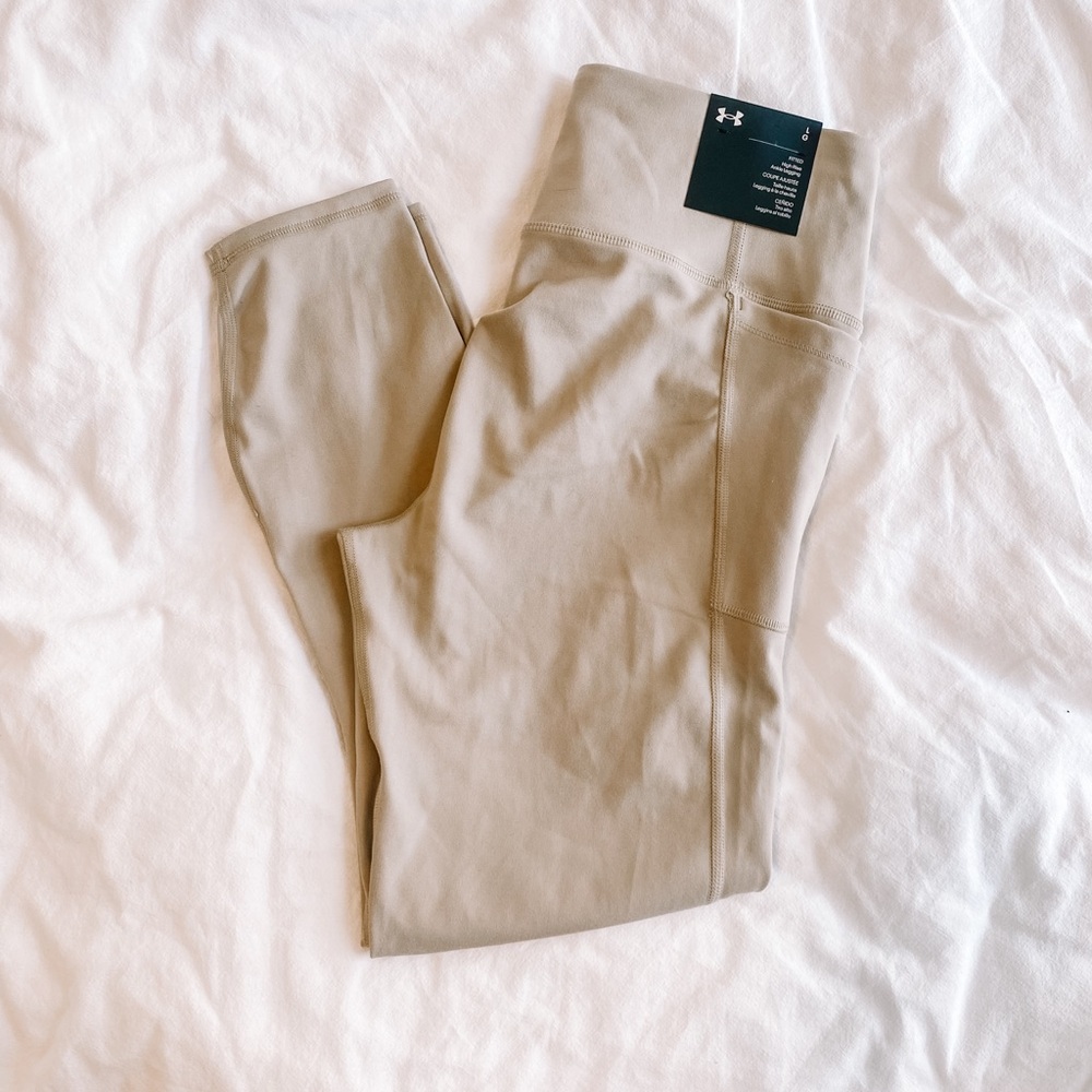 Under Armour Beige High-Rise Leggings